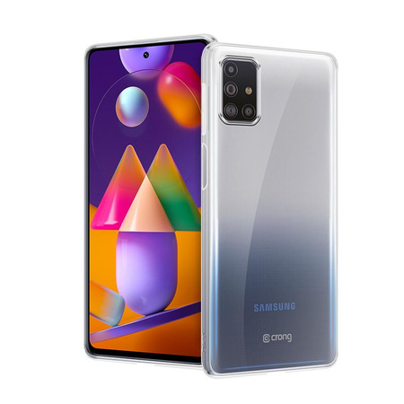 Crong Crystal Slim Cover - Etui Samsung Galaxy M31s (przezroczysty)