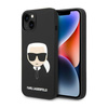 Karl Lagerfeld szilikon ikonikus Karl`s Head - iPhone 14 Plus tok (fekete)