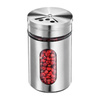 Küchenprofi - Stainless Steel Spice Container with Window and 3 Dispensing Sieves 8x5 cm