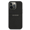 Guess Saffiano Metall Logo-Streifen - iPhone 13 Pro Tasche (schwarz)
