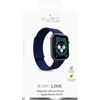 PURO ICON LINK - Magnetický řemínek pro Apple Watch 42/44/45 mm (M/L) (tmavě modrý)