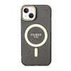 Guess Glitter Gold MagSafe - Coque pour iPhone 14 Plus (Noir)