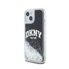 DKNY Liquid Glitter Big Logo - Hülle für iPhone 15 Plus / 14 Plus (schwarz)