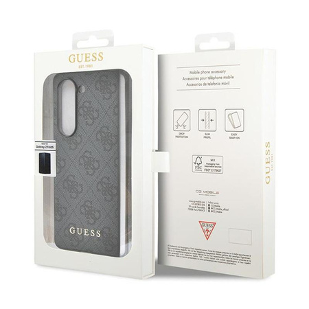 Guess 4G Charms Kollektion - Tasche für Samsung Galaxy Z Fold 5 (grau)