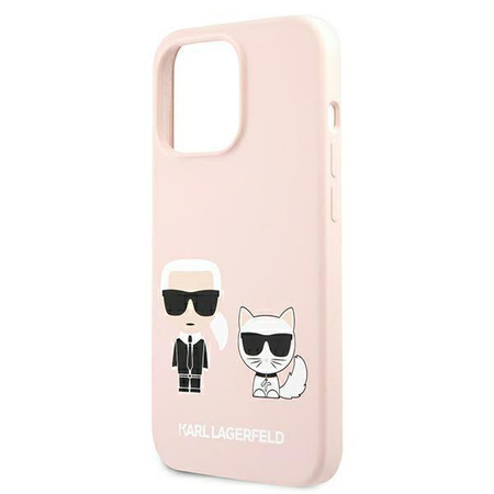 Karl Lagerfeld Slilicone Karl & Choupette Magsafe - iPhone 13 Pro Max Case (pink)