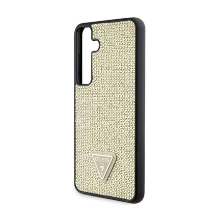 Guess Strass-Dreieck - Samsung Galaxy S24+ Tasche (Gold)