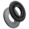 Spigen Nano Pop MagSafe Phone Ring - Magnetischer Fingerhalter mit Standfunktion (Schwarz Sesam)