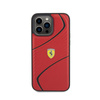 Ferrari Twist Metal Logo - iPhone 15 Pro Max tok (piros)