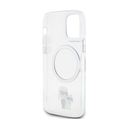 Karl Lagerfeld NFT Karl & Choupette MagSafe - Coque iPhone 12 / iPhone 12 Pro (Transparent)