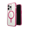 Speck Presidio Perfect-Clear with Impact Geometry + MagSafe - iPhone 14 Pro Case with MICROBAN Coating (Clear / Digital Pink)