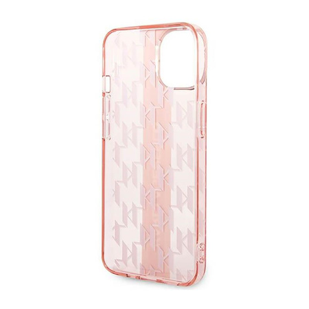 Karl Lagerfeld Mono Vertical Stripe - Case for iPhone 14 Plus (Pink)