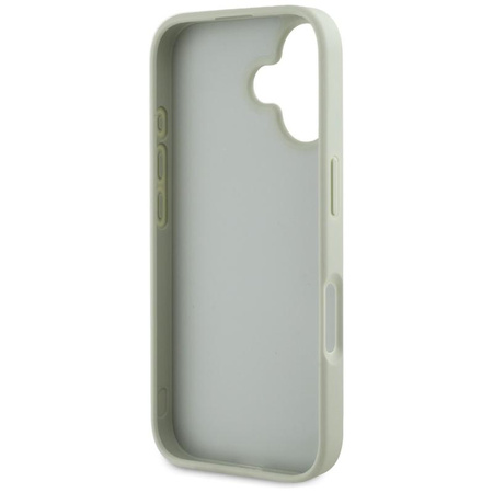 Guess szemcsés Big 4G Logo Small Classic Logo - tok iPhone 16-hoz (zöld)