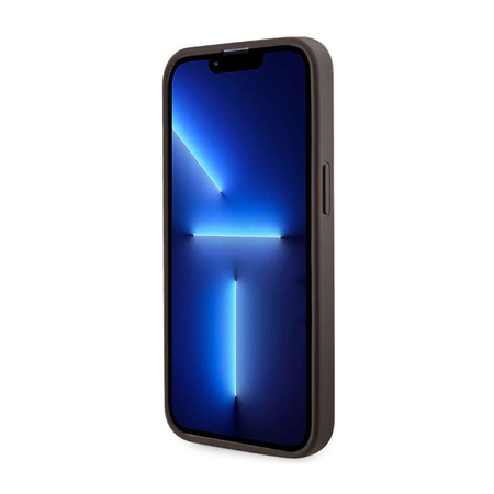 Guess 4G Printed Stripes MagSafe - Schutzhülle für iPhone 13 Pro Max (Braun)