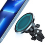 Crong Carclip Magnetic - Support magnétique MagSafe pour voiture (noir)
