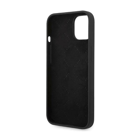 Guess Silicone Triangle Logo - pouzdro pro iPhone 14 Plus (černé)