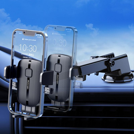WEKOME WA-S55 K Captain Series - Support mécanique pour téléphone de voiture 4.7"- 7.2" (Noir)