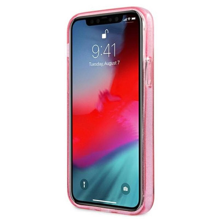 Coque Guess Glitter 4G Big Logo - iPhone 12 Pro Max (rose)
