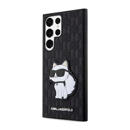 Karl Lagerfeld NFT Saffiano Monogram Choupette - Samsung Galaxy S23 Ultra Case (black)