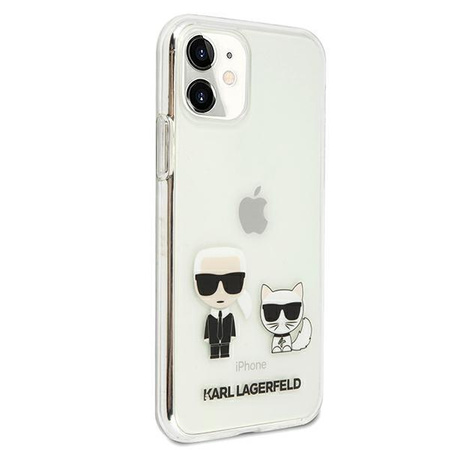 Karl Lagerfeld Ikonik & Choupette - Coque iPhone 11 / iPhone XR (transparente)