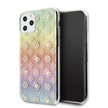 Guess 4G Peony Electroplated Pattern - iPhone 11 Pro Case (rainbow)