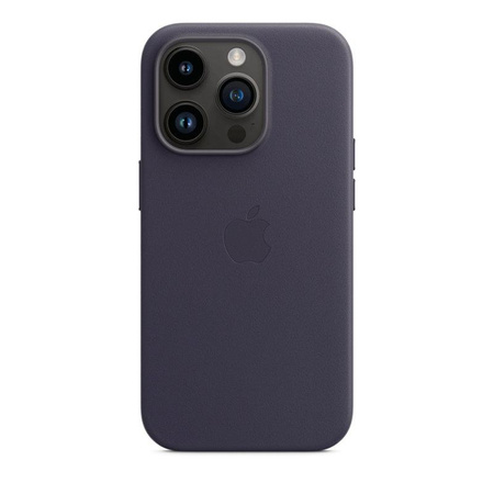 Apple Leather Case - Leather Case with MagSafe for iPhone 14 Pro (ink)