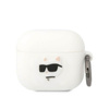 Karl Lagerfeld Silikonové pouzdro NFT Choupette Head 3D - AirPods 3 (bílé)