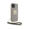 DKNY Wrist Strap Stock Logo - Case for iPhone 15 Plus (Beige)