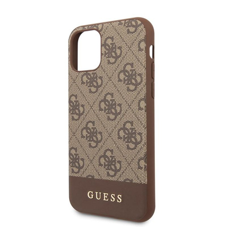 Guess 4G Bottom Stripe Collection - iPhone 11 Case (brown)