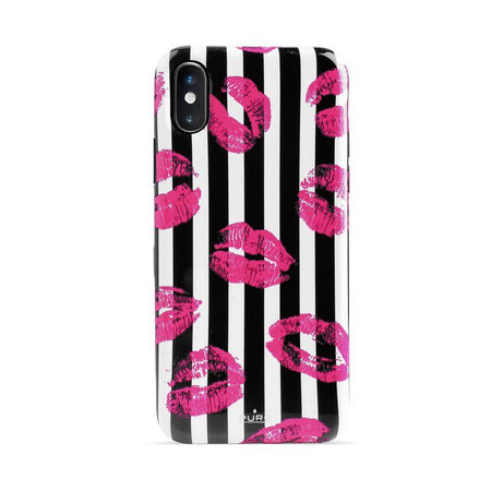 PURO Glam Miami Stripes - iPhone Xs / X tok (Kiss)