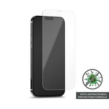 PURO Anti-Bacterial Protective Tempered Glass with Antimicrobial Protection for iPhone 12 Pro Max Screen