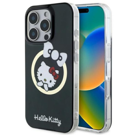 Hello Kitty IML Fun Bow MagSafe - Hülle für iPhone 16 Pro Max (schwarz)