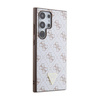 Guess 4G Triangle Metal Logo - pouzdro pro Samsung Galaxy S24 Ultra (bílé)