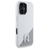Karl Lagerfeld Silicone Shadow Metal Initial MagSafe - Case for iPhone 16 (white)