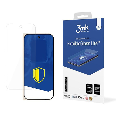 3mk FlexibleGlass Lite - Hybridní sklo pro Google Pixel 9 Pro Fold (přední)