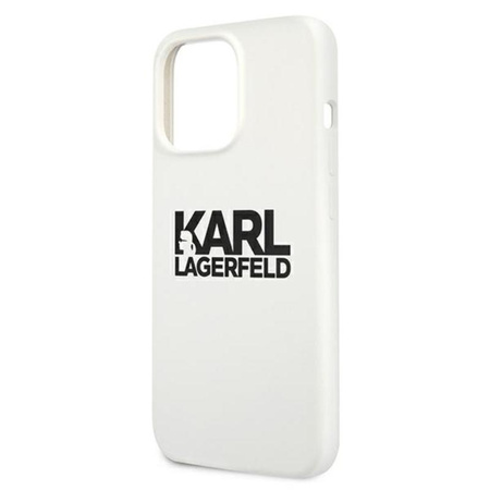 Karl Lagerfeld Silicone Stack Logo - iPhone 13 Pro Max Case (white)