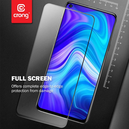 Crong 7D Nano Flexible Glass - Szkło hybrydowe 9H na cały ekran Samsung Galaxy M21