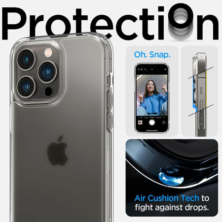 Spigen Ultra Hybrid Matte - Coque pour iPhone 14 Pro Max (Transparent Mat)