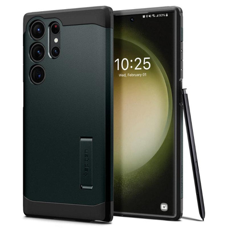 Spigen Tough Armor - Gehäuse für Samsung Galaxy S23 Ultra (Abyss Grün)