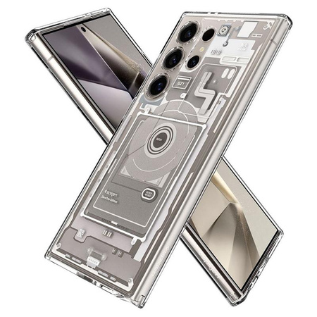 Spigen Ultra Hybrid - Etui pour Samsung Galaxy S24 Ultra (Zero One Natural Titanium)