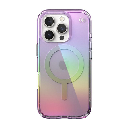 Speck Presidio2 Lux MagSafe - iPhone 16 Pro Case (Amazing Purple / Clear)