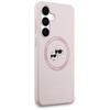 Karl Lagerfeld Silicone Karl & Choupette Heads MagSafe – Case Samsung Galaxy S25 FE (pink)