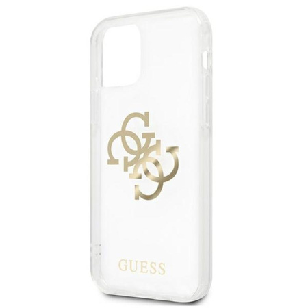 Guess 4G Big Logo Charm - pouzdro pro iPhone 11 (zlaté přívěsky)