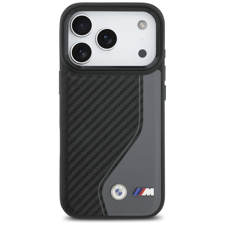 Etui do iPhone 17 Pro do MagSafe BMW M Oryginalny Skórzany Czarny Case
