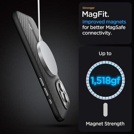 Spigen Enzo Aramid MagSafe - iPhone 15 Pro Max Case (Black)