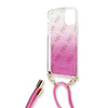 Guess 4G Gradient Hard Case - Case with detachable lanyard iPhone 11 (Pink)
