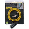 Dunlop - Keyed spiral bike lock 90 cm (Yellow)