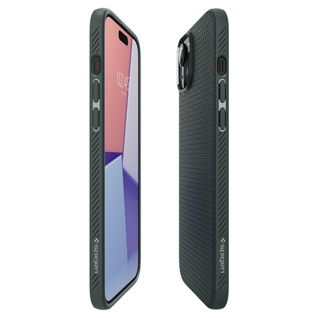 Spigen Liquid Air - tok iPhone 15 készülékhez (Abyss Green)
