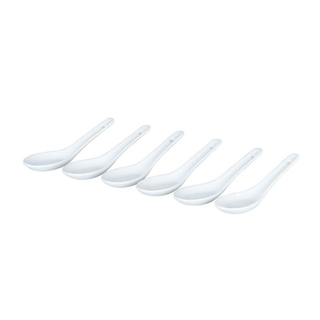 Alpina - Ceramic appetizer teaspoons 6 pcs. (white)