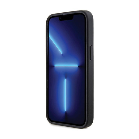 Guess Saffiano MagSafe - Tasche für iPhone 13 Pro (schwarz)