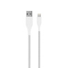 PURO Fabric Ultra Strong - Câble tressé USB-A / Lightning MFi 1.2m (blanc)